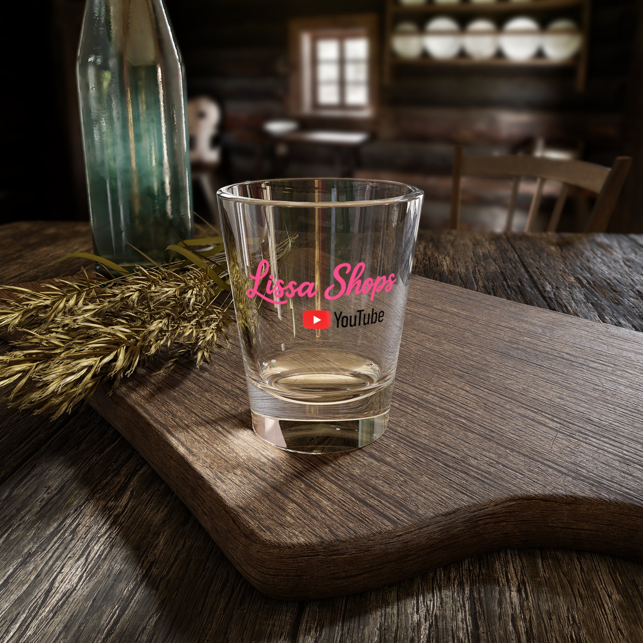 Lissa Shops YouTube Branded Shot Glass - 1.5oz