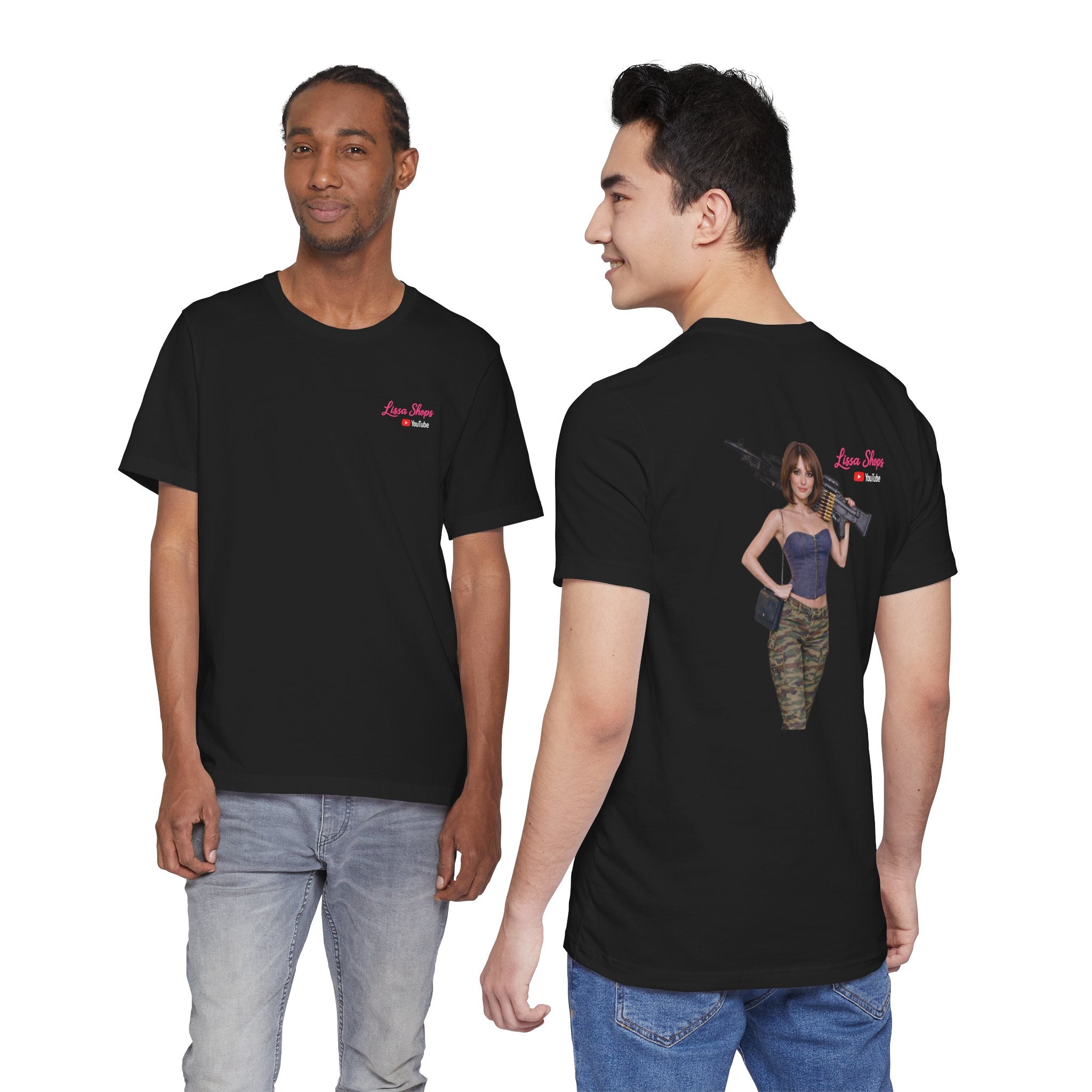 Lissa Shops "Army Girl" Pin-Up T-Shirt