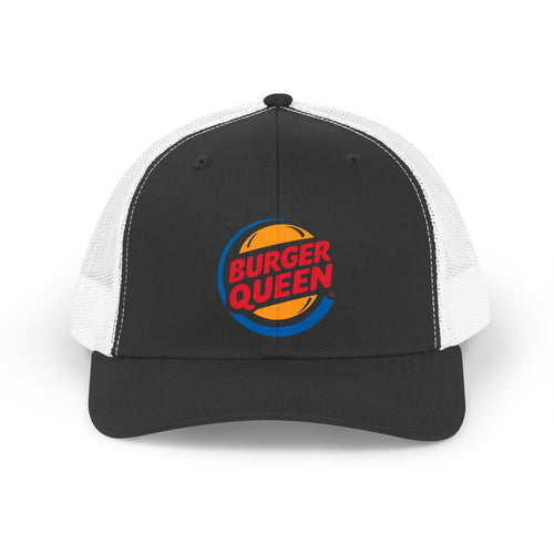 "Burger Queen" Retro Trucker Hat — LissaShops Vintage Fast Food Graphic Cap
