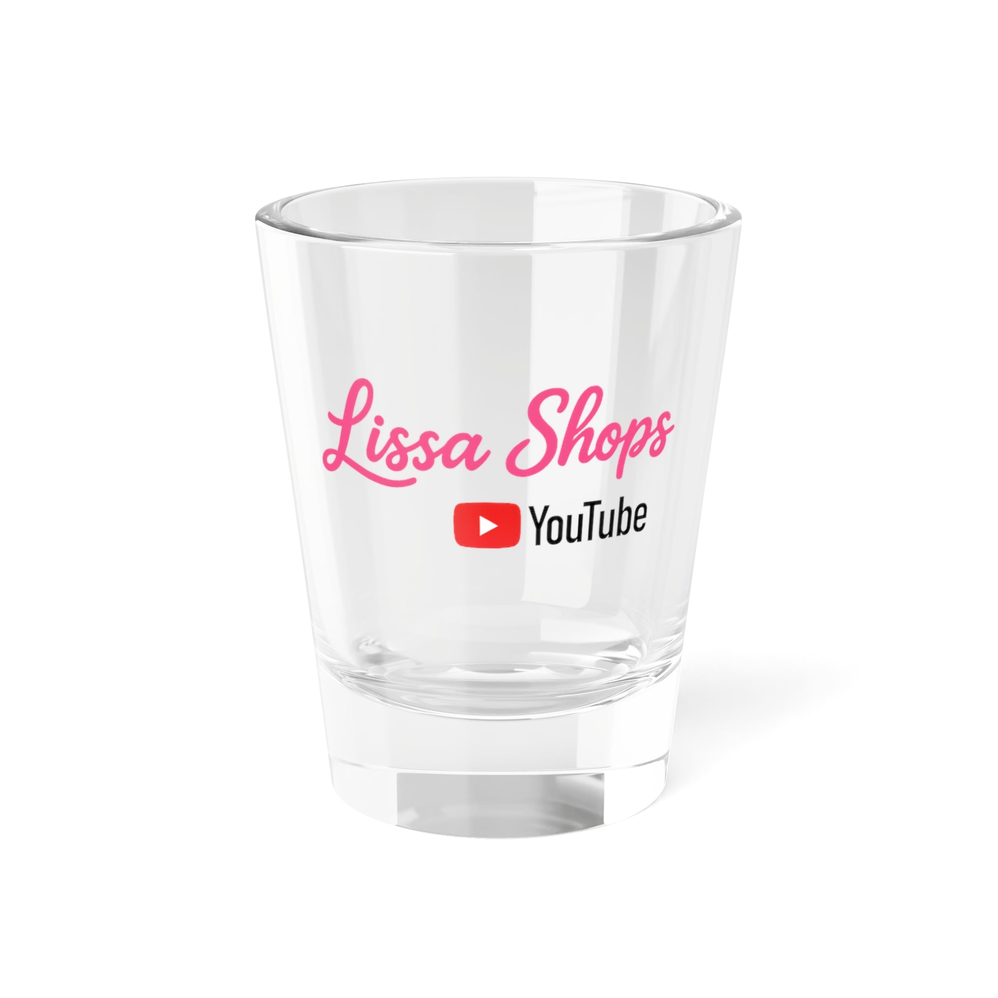 Lissa Shops YouTube Branded Shot Glass - 1.5oz